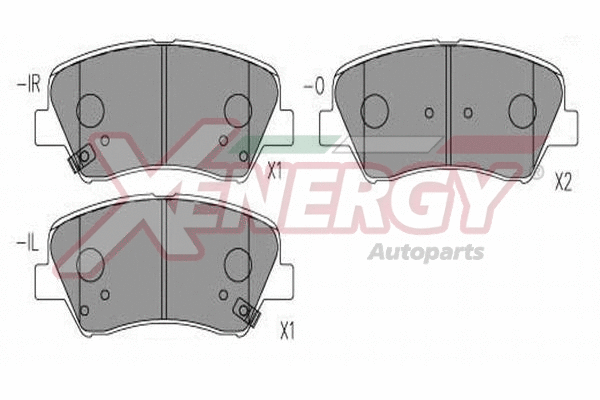 Brake Pad Set, disc brake (X41303)