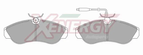 Brake Pad Set, disc brake (X40521)
