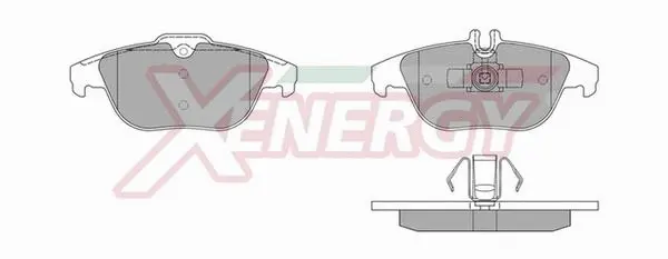 Brake Pad Set, disc brake (X40989)