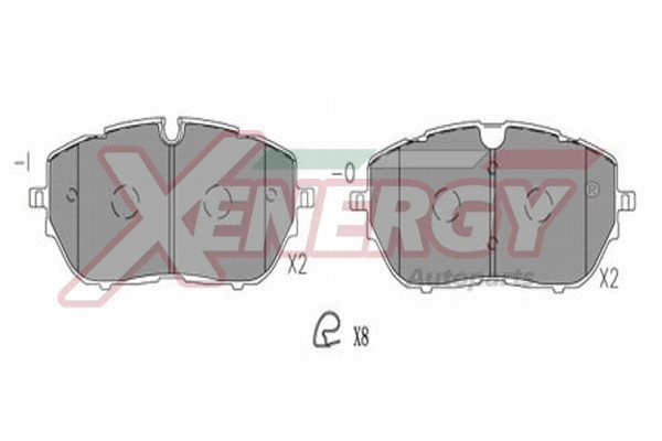 Brake Pad Set, disc brake (X41307)