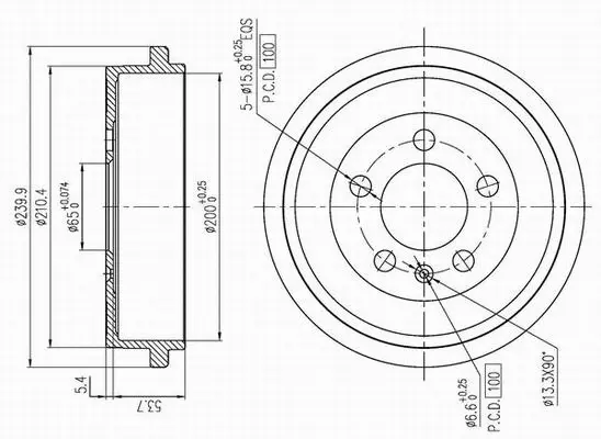 Brake Drum (X654299)