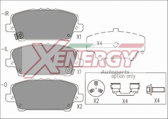 Brake Pad Set, disc brake (X41221)