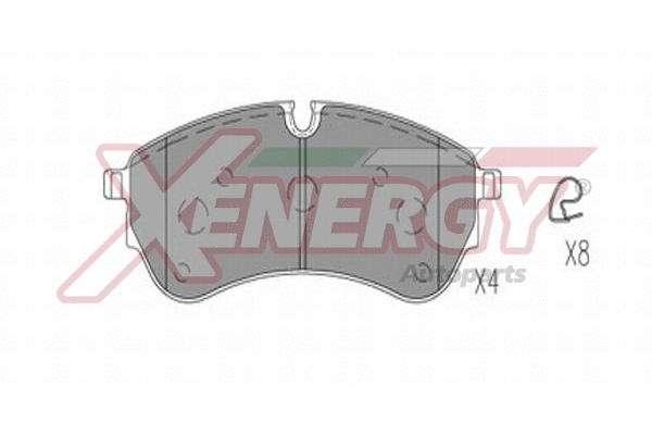 Brake Pad Set, disc brake (X41368)