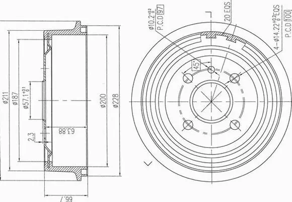 Brake Drum (X654002)