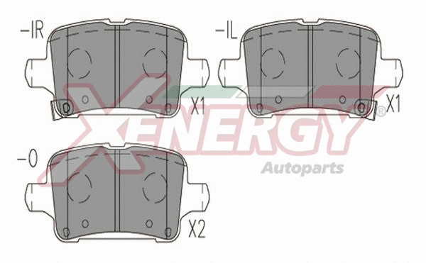 Brake Pad Set, disc brake (X41297)