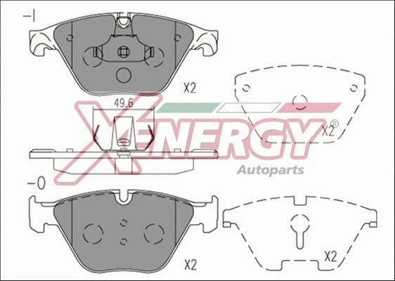 Brake Pad Set, disc brake (X41232)