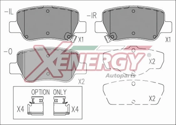 Brake Pad Set, disc brake (X41256)