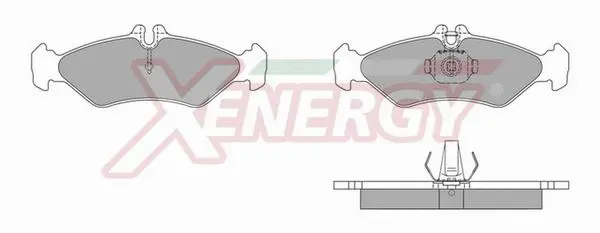Brake Pad Set, disc brake (X40627)