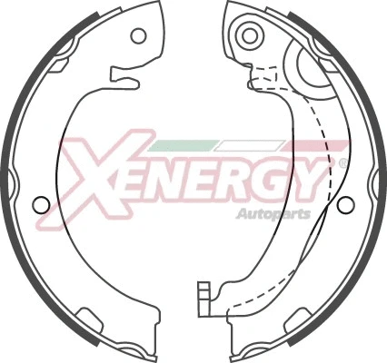 Brake Shoe Set, parking brake (X50725)
