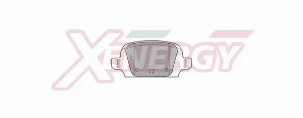 Brake Pad Set, disc brake (X40779)