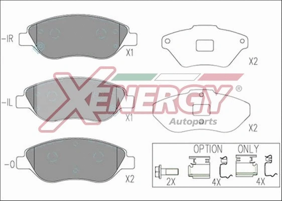 Brake Pad Set, disc brake (X41278)