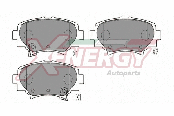 Brake Pad Set, disc brake (X41361)