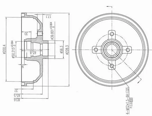 Brake Drum (X654006)