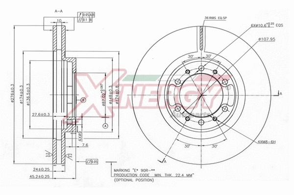 Brake Disc (X602822)