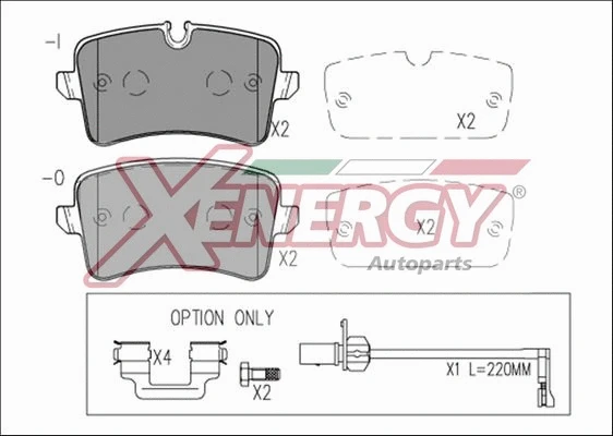 Brake Pad Set, disc brake (X41272)