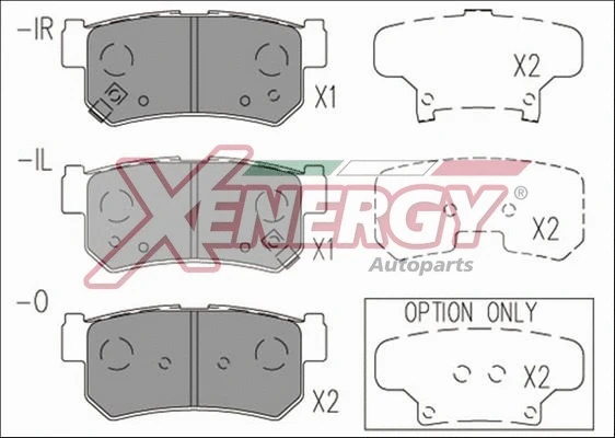 Brake Pad Set, disc brake (X41235)