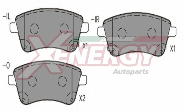 Brake Pad Set, disc brake (X41299)
