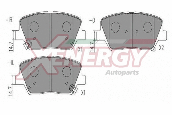 Brake Pad Set, disc brake (X41300)
