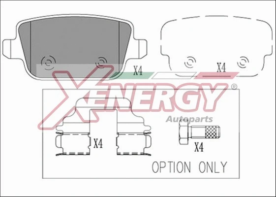 Brake Pad Set, disc brake (X41261)