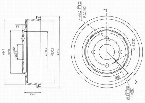 Brake Drum (X654391)
