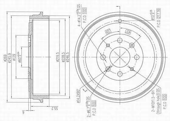 Brake Drum (X654360)