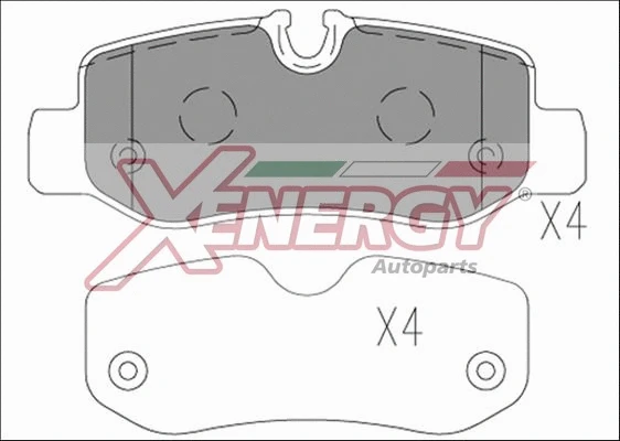 Brake Pad Set, disc brake (X41264)