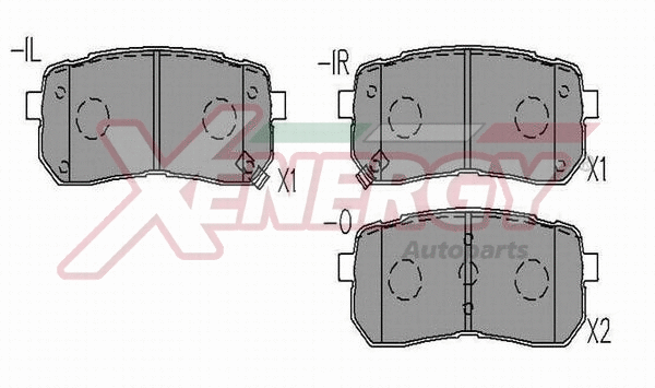 Brake Pad Set, disc brake (X41313)