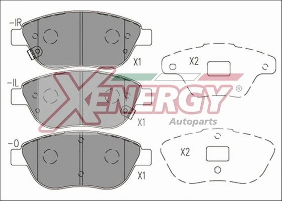 Brake Pad Set, disc brake (X41186)