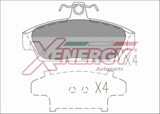 Brake Pad Set, disc brake (X40444)