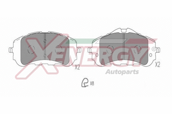 Brake Pad Set, disc brake (X41385)