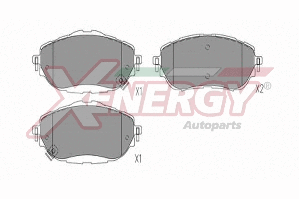 Brake Pad Set, disc brake (X41362)