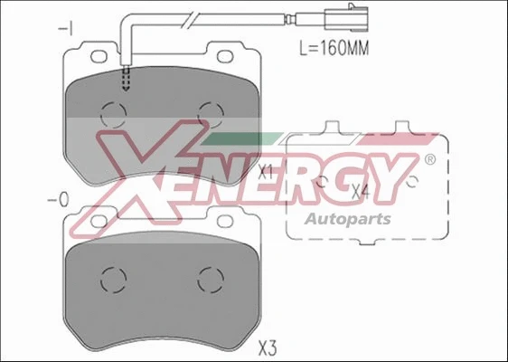 Brake Pad Set, disc brake (X41241)