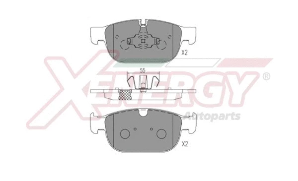 Brake Pad Set, disc brake (X41287)