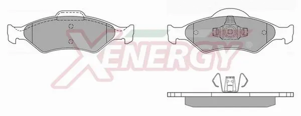 Brake Pad Set, disc brake (X40739)