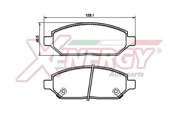 Brake Pad Set, disc brake (X41280)