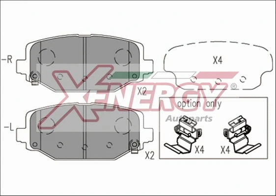 Brake Pad Set, disc brake (X41268)