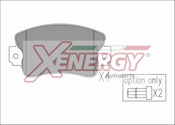 Brake Pad Set, disc brake (X41202)
