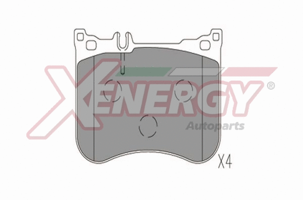 Brake Pad Set, disc brake (X41378)