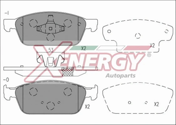 Brake Pad Set, disc brake (X41197)