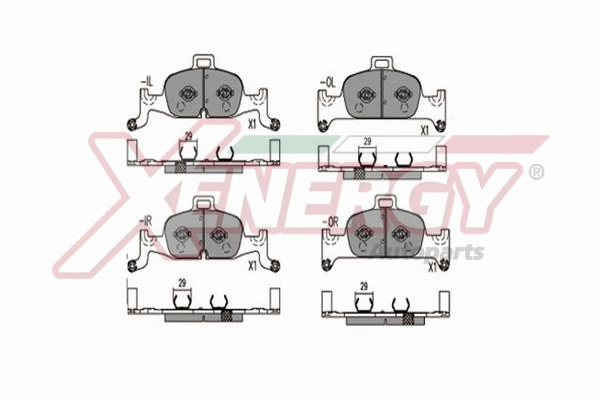Brake Pad Set, disc brake (X41387)