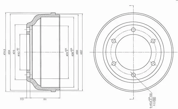 Brake Drum (X654315)
