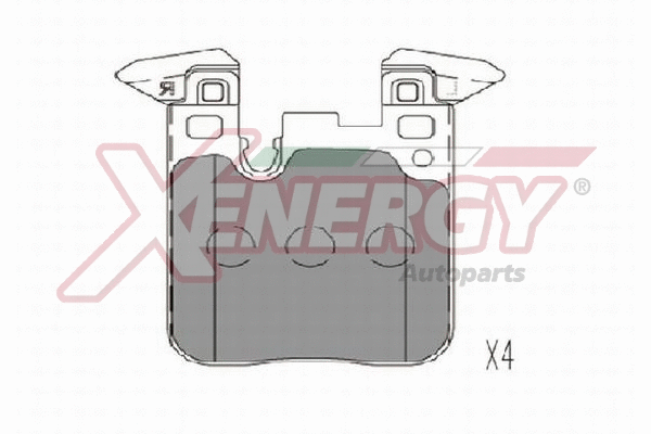 Brake Pad Set, disc brake (X41334)
