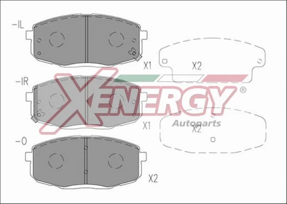 Brake Pad Set, disc brake (X41216)