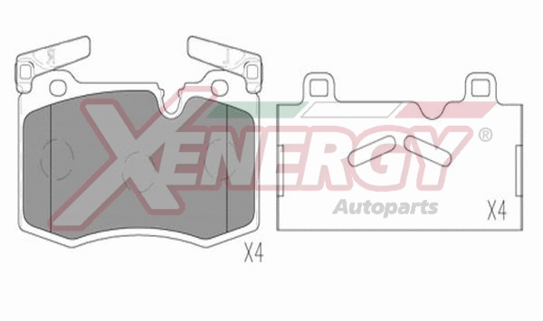 Brake Pad Set, disc brake (X41310)