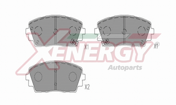 Brake Pad Set, disc brake (X41355)