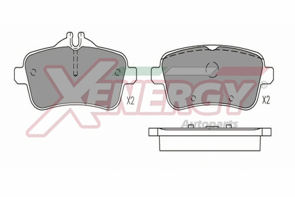 Brake Pad Set, disc brake (X41370)