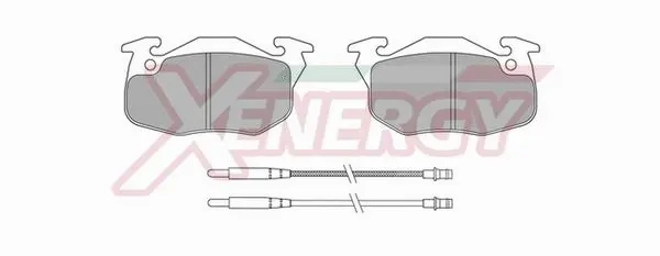 Brake Pad Set, disc brake (X40410)