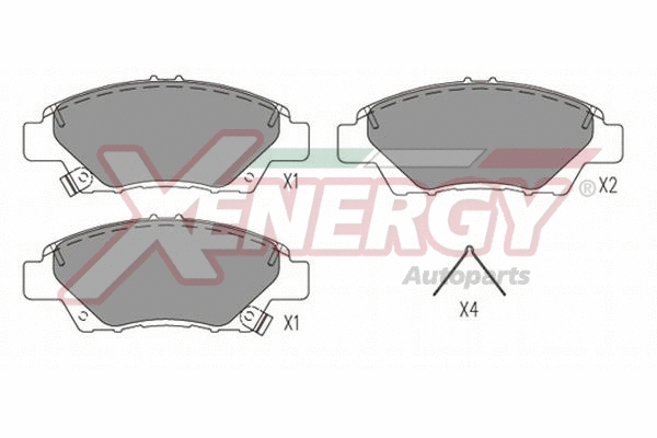 Brake Pad Set, disc brake (X41352)