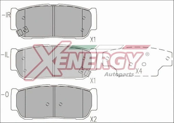 Brake Pad Set, disc brake (X41233)