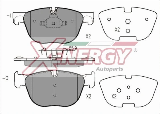 Brake Pad Set, disc brake (X41214)